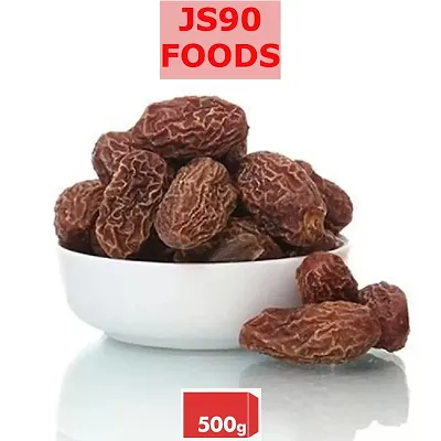 500Gm Dried Dates Brown , Black / Sukha Khajoor (Kala Chuara) , Chuare , Reddish color , JS90 FOODS