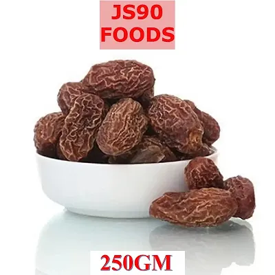 250Gm Dried Dates Brown , Black / Sukha Khajoor (Kala Chuara) , Chuare , Reddish color , JS90 FOODS