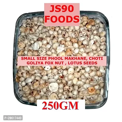 250Gm Small Size ,  Phool Makhane , Makhana , Choti Goliya ,   Fox Nut , Nuts , Lotus Seeds , Seed , Dried Nuts , JS90 FOODS-thumb0