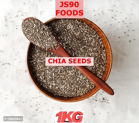 1Kg Chia Seeds Seed , Diet Snack, Unroasted, Rich in Omega 3 , Healthy Snack for Eating , JS90 FOODS