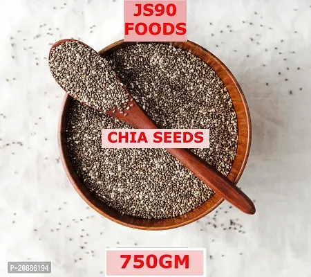 750Gm Chia Seeds Seed , Diet Snack, Unroasted, Rich in Omega 3 , Healthy Snack for Eating , JS90 FOODS