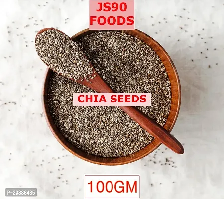 100Gm Chia Seeds Seed , Diet Snack, Unroasted, Rich in Omega 3 , Healthy Snack for Eating , JS90 FOODS-thumb0