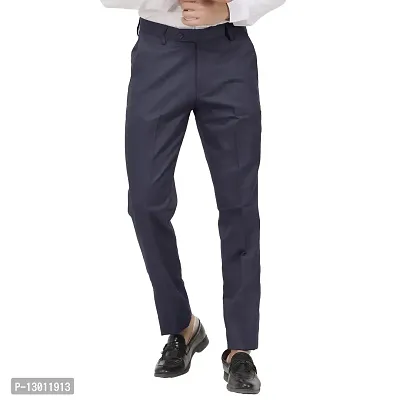 LAHSUAK Men's Poly-Viscose Blended Formal Trousers (Pack of 1 Trousers)
