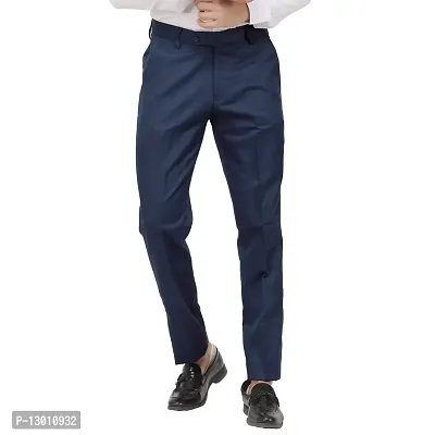 LAHSUAK Men's Poly-Viscose Blended Formal Trousers (Pack of 1 Trousers)