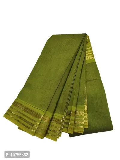 Stylish Cotton Blend Multicoloured  Saree With Blouse Piece-thumb2