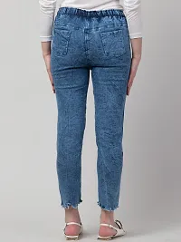 Stylish Blue Denim  Jeans For Women-thumb3