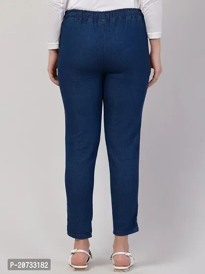 Stylish Blue Denim  Jeans For Women-thumb2