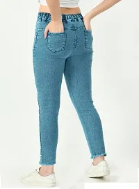 Stylish Blue Denim  Jeans For Women-thumb1