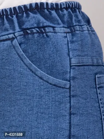 Womens Stylish Blue Distress Denim Mid-Rise Jeans-thumb4