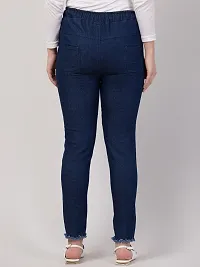 Blue Denim Faded Jeans   Jeggings For Women-thumb3