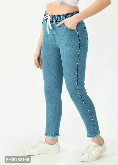 Stylish Blue Denim  Jeans For Women-thumb4