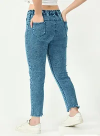 Stylish Blue Denim  Jeans For Women-thumb1