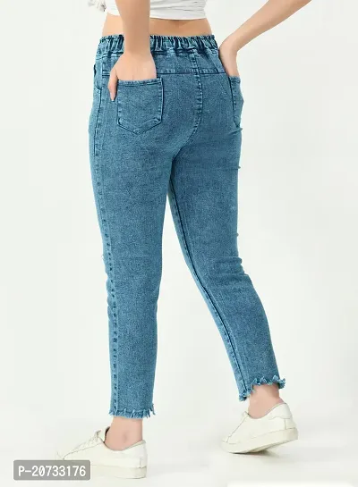 Stylish Blue Denim  Jeans For Women-thumb2