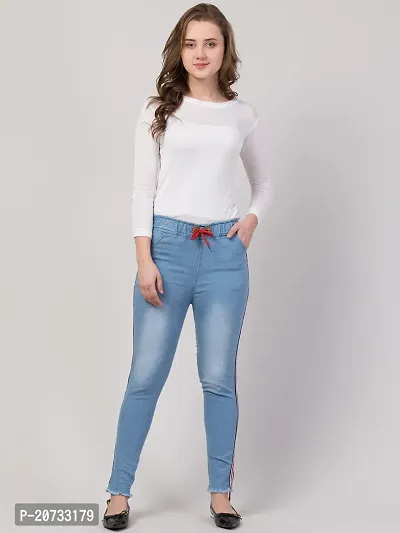 Stylish Blue Denim  Jeans For Women-thumb5