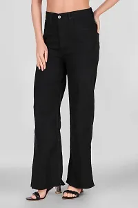 Stylish Black Denim  Jeans For Women-thumb2