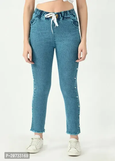 Stylish Blue Denim  Jeans For Women-thumb0
