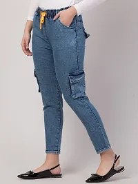 Stylish Blue Denim  Jeans For Women-thumb2