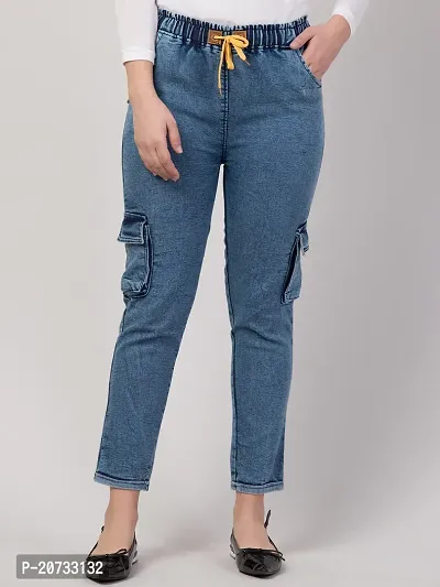 Stylish Blue Denim  Jeans For Women-thumb0