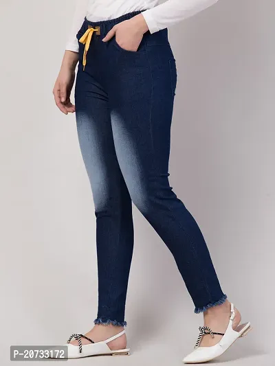 Stylish Blue Denim  Jeans For Women-thumb5