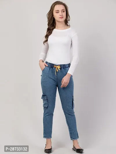 Stylish Blue Denim  Jeans For Women-thumb4