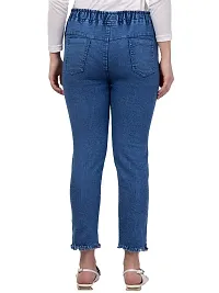 Women's Regular Fit Denim Jeans (024-DOL-NRUF-BLUE_Blue_XL)-thumb1