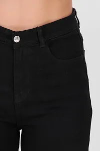 Stylish Black Denim  Jeans For Women-thumb4