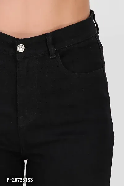 Stylish Black Denim  Jeans For Women-thumb5