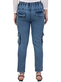 Ira Collection Cargo Jogger Jeans for Women-thumb2