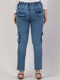 Stylish Blue Denim  Jeans For Women-thumb1