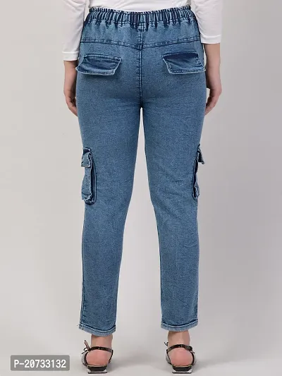 Stylish Blue Denim  Jeans For Women-thumb2