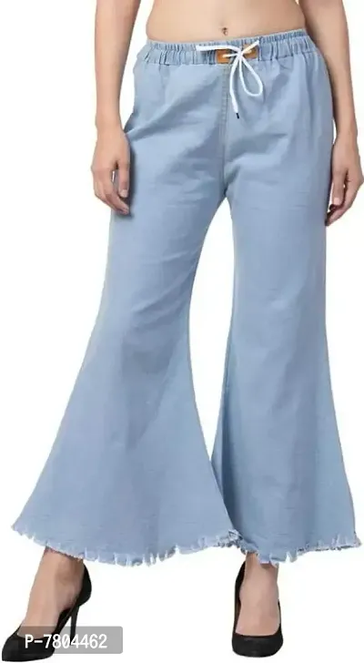 Collections Light Blue Premium Quality for Women  Girls |  Flared Jogger Jeans