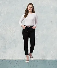 Premium Quality for Women  Girls |  Black Jogger Jeans-thumb1