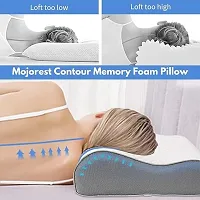 MASHUR FAB Memory Foam Pillow, Orthopedic Refill Pillow Neck Pain Cervical Cleaning Dusters Vanilla Memory Foam Pillow, Orthopedic Pillow for Neck Pain-thumb3