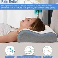 MASHUR FAB Memory Foam Pillow, Orthopedic Refill Pillow Neck Pain Cervical Cleaning Dusters Vanilla Memory Foam Pillow, Orthopedic Pillow for Neck Pain-thumb4