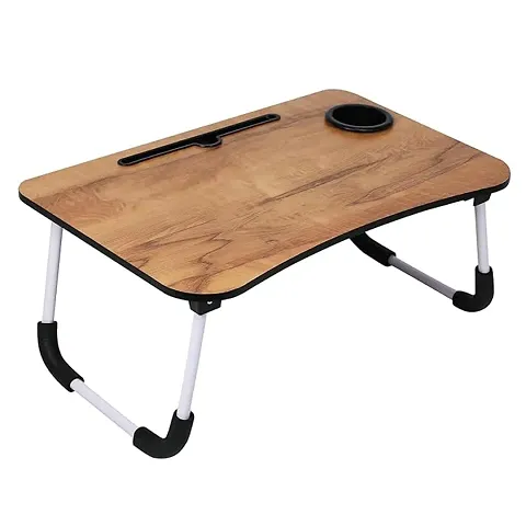 Multi-Purpose Laptop Table/Study Table/Bed Table/Foldable and Portable Wooden/Writing Desk