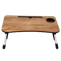 Multi-Purpose Laptop Table/Study Table/Bed Table/Foldable and Portable Wooden/Writing Desk-thumb2