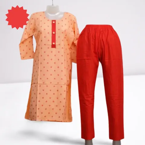 Elegant Kurta with Pant Set For Women