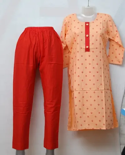 Elegant Kurta with Pant Set For Women