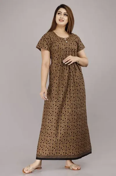 Cotton Printed Night Gowns For Women