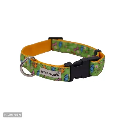 Premium Adjustable Printed Collar for Dogs  Puppies Dinosaur Print Small