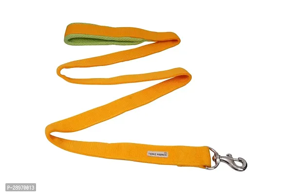 Premium Plain Leash for Dogs  Puppies Marigold Medium