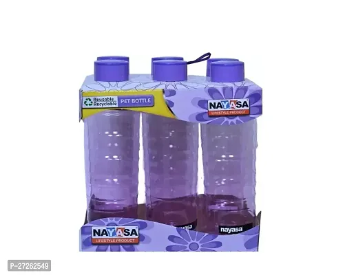 Stylish Torondo Fridge Water Bottle, 1000ml - Pack Of 6, Purple, Plastic