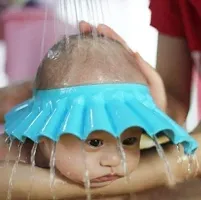 MeeTo NewBorn Baby Hair Bath Cap For Safe Shower of Baby For Protecting Eyes Ears For Toddlers-thumb3