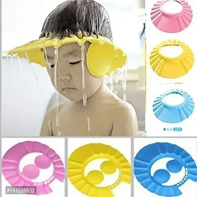 MeeTo NewBorn Baby Hair Bath Cap For Safe Shower of Baby For Protecting Eyes Ears For Toddlers-thumb5