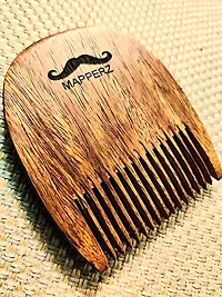 MeeTo Handcrafted Sheesham Wood Beard Comb Compact & Light Weight For Healthy and Stylish Beard-thumb1