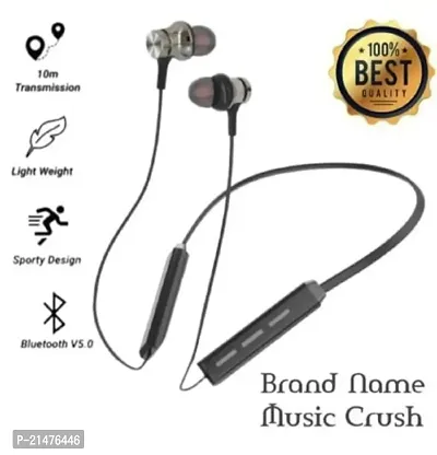 Bluetooth Neckband Hero 20Hr Playtime with Superior sound Bluetooth Headset (Black)-thumb0