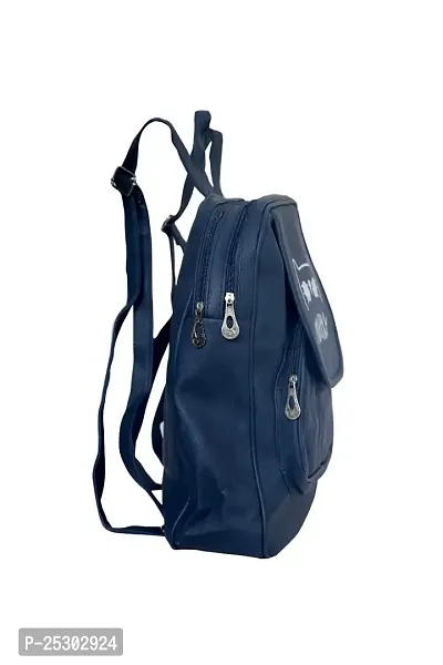 JOYNAA Casual Backpack with Cute Print | Backpack For School/College (Navy Blue)-thumb2