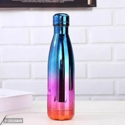 Red-sunset Rainbow Stainless Steel Water Bottle with Gradual UV Plating 500 ml Bottlenbsp;nbsp;(Pack of 1, Multicolor, Steel)