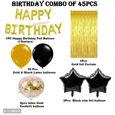 Awesome Birthday Combo Decoration- 45 Pieces With Star
