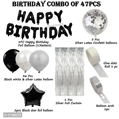 Elegant Birthday Combo Of 47 Pieces With Confetti-thumb2